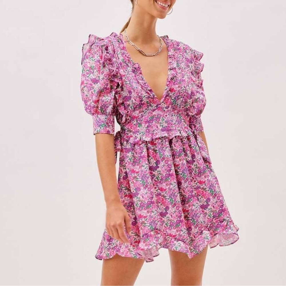 For Love and Lemons Katarina Mini Dress XS